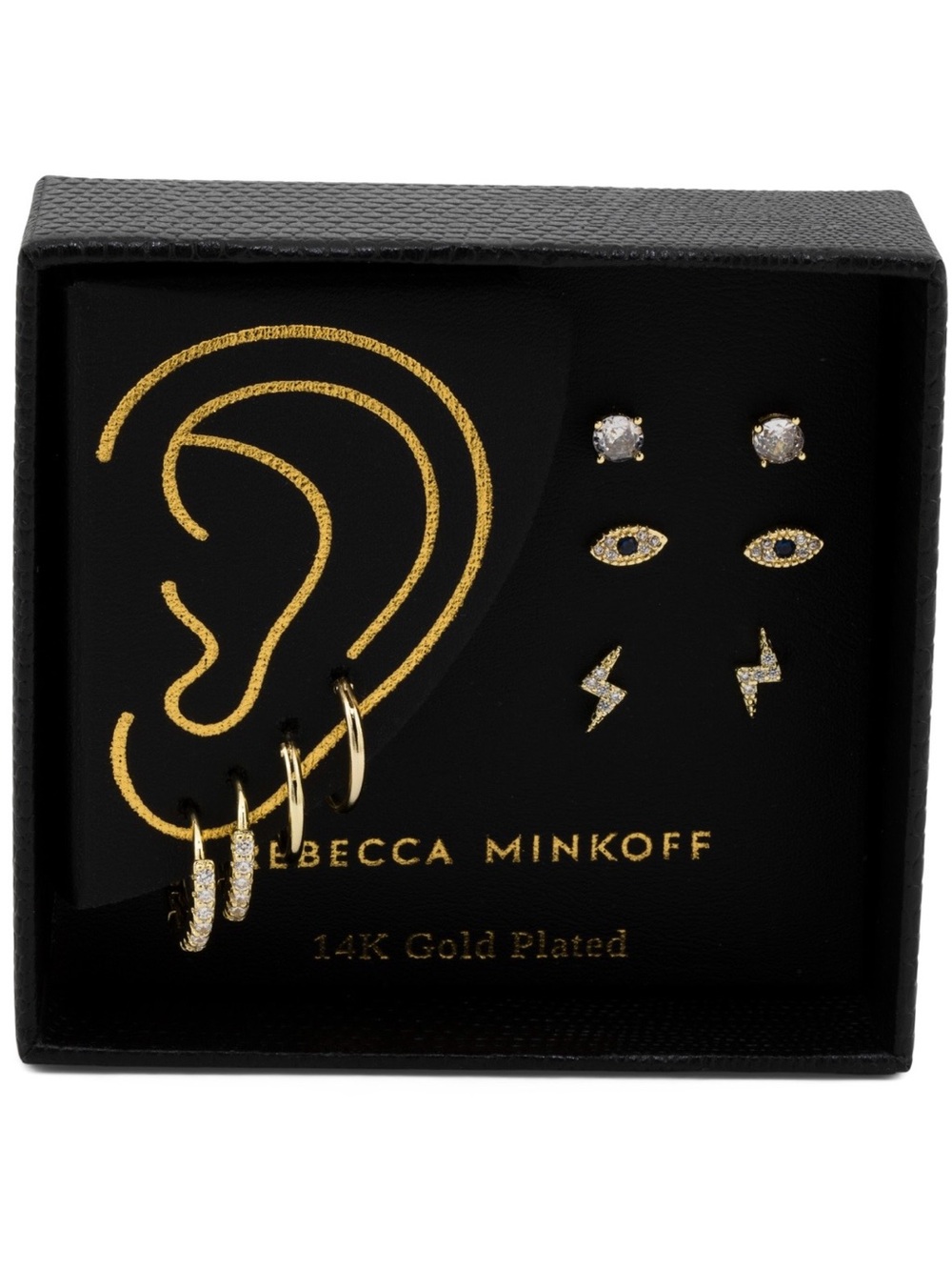 Rebecca Minkoff 5-Pair Hoop & Stud Earring Set